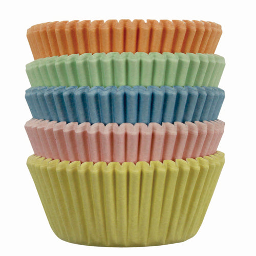 Mini caissettes à cupcakes - mélange de couleurs x100