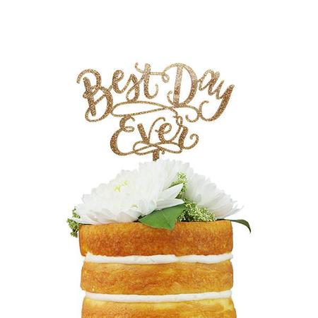 Cake topper - Best Day Ever