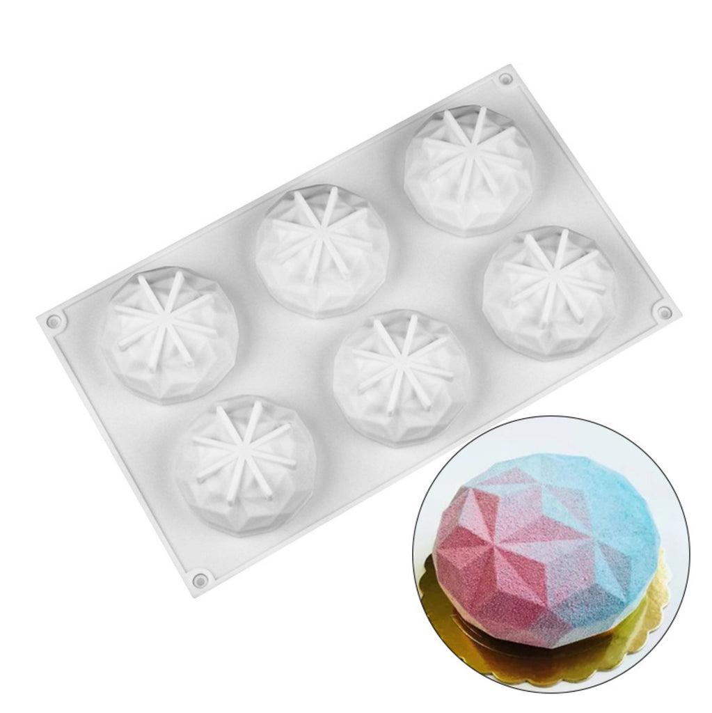 Moule formes géométriques 6 cavités - WillCake