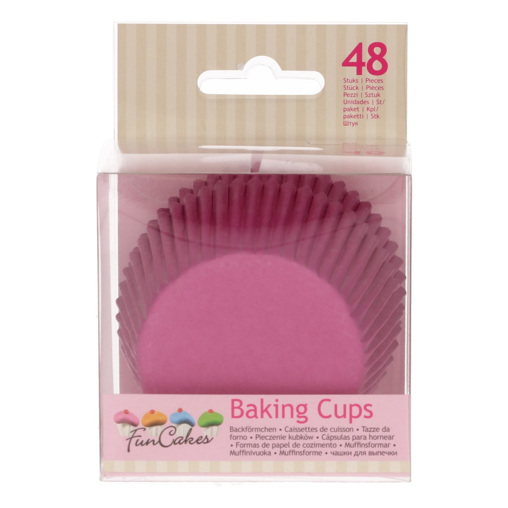 Caissettes à cupcakes rose FunCakes - 48 pièces