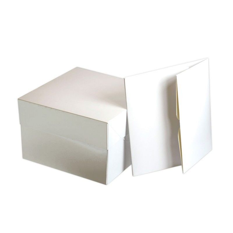 Boîte à gâteau blanche - 20 cm