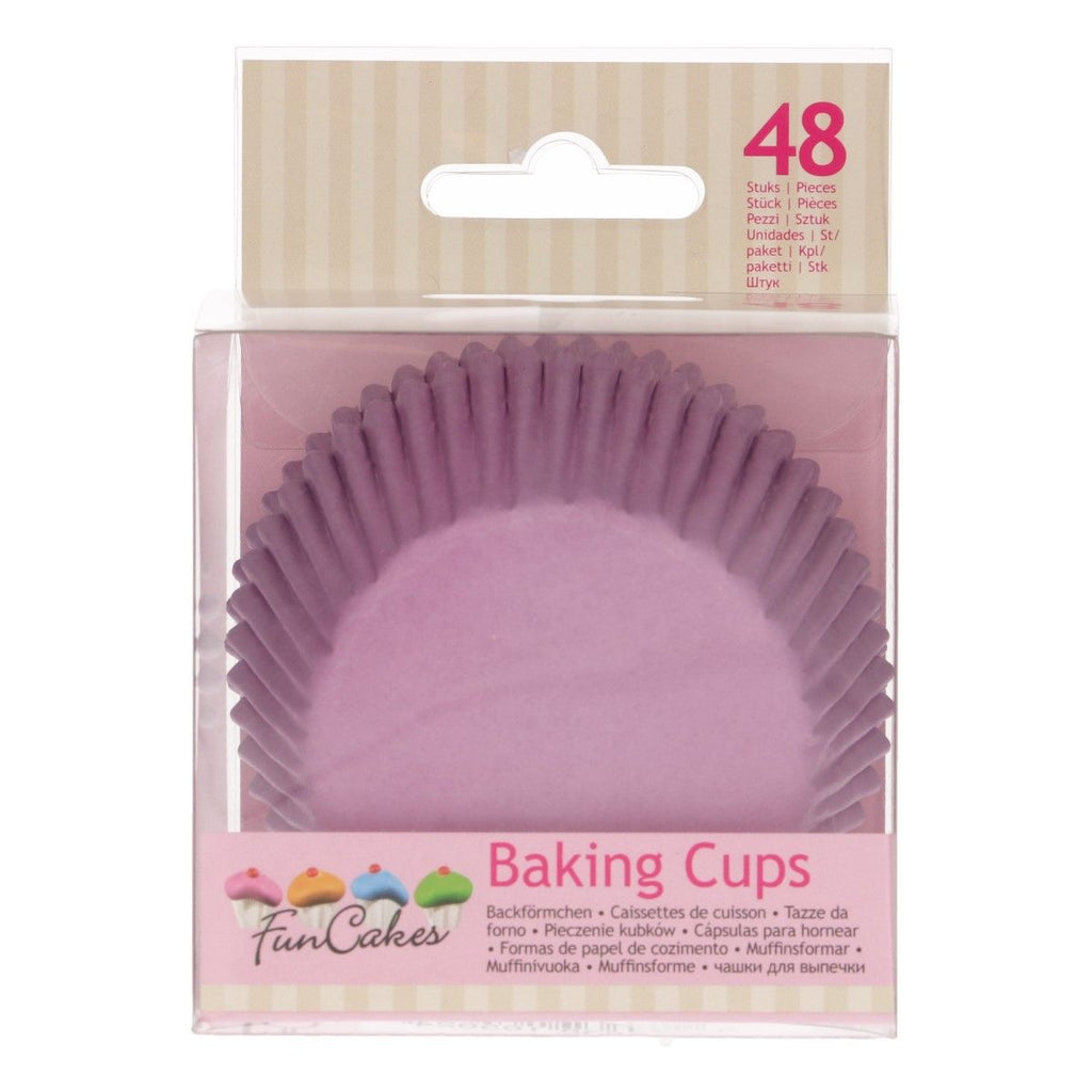 Caissettes à cupcakes lila FunCakes - 48 pièces