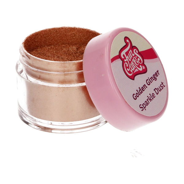 Poudre alimentaire scintillante - Golden Ginger
