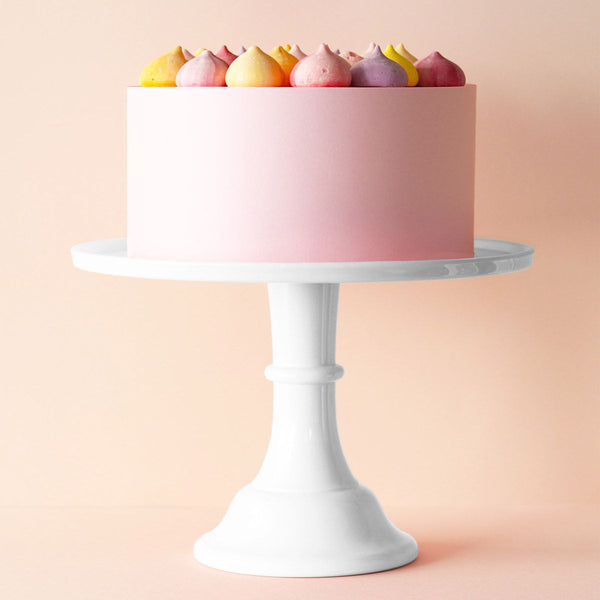Présentoir à gâteaux haut - Blanc