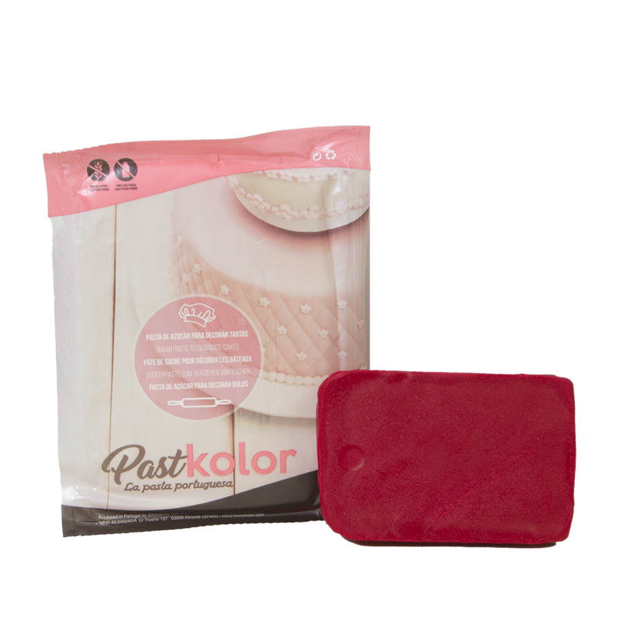 Pâte à sucre PASTKOLOR Bordeaux - 250g