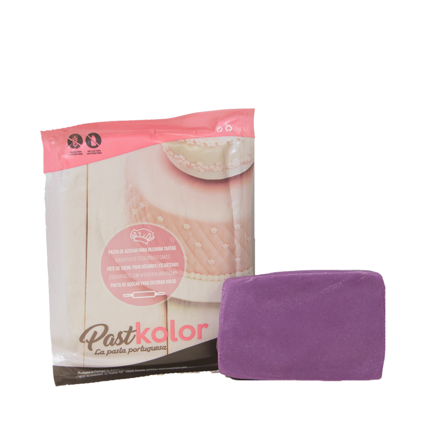 Pâte à sucre PASTKOLOR Lilas - 1 Kg